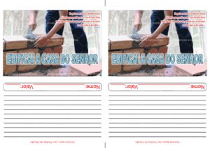 Envelope Edificai a casa do SENHOR (2 numa folha A4)