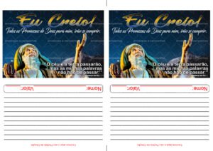 Envelope Eu creio, todas as promessas de Deus para mim irão se cumprir (2 numa folha A4)