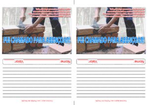 Envelope Fui chamado para abençoar 01 (2 numa folha A4)