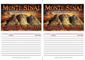 Envelope Clamor da Decisão 1 - Monte Sinai - (2 numa folha A4)