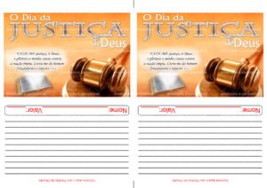 Envelope O Dia da Justiça de Deus
