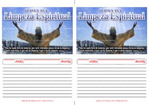 Envelope O Dia da Limpeza Espiritual (2 numa folha A4)