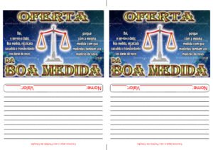 Envelope Oferta da Boa Medida (2 numa folha A4)