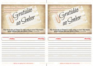 Envelope Oferta de Gratidão (2 numa folha A4)