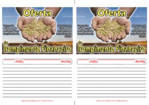 Envelope Oferta do rompimento financeiro (2 numa folha A4)
