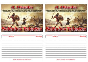 Envelope Oferta dos Soldados Valentes (2 numa folha A4)