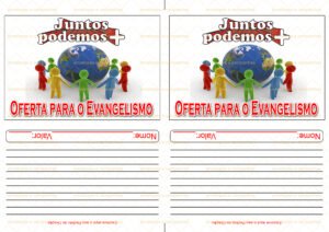 Envelope Oferta para o Evangelismo (2 numa folha A4)