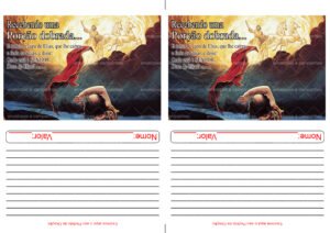 Envelope Recebendo uma Porção Dobrada (2 numa folha A4)