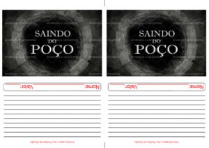 Envelope Saindo do Poço 01 (2 numa folha A4)