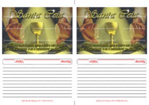 Envelope Santa Ceia 04 (2 numa folha A4)