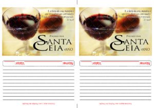 Envelope Primeira Santa Ceia do Ano 01 (2 numa folha A4)