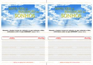 Envelope Santa Ceia da Realização dos Sonhos (2 numa folha A4)