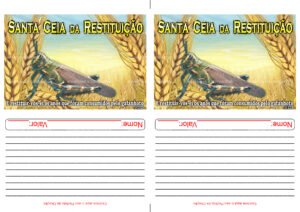 Envelope Santa Ceia da Restituição (2 numa folha A4)