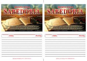 Envelope Santa Ceia da Sabedoria 01 (2 numa folha A4)