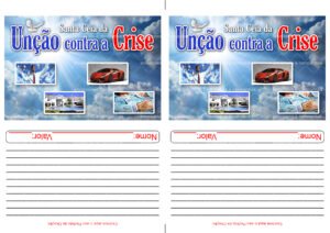 Envelope Santa Ceia da Unção contra a Crise 2 (2 numa folha A4)