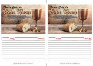 Envelope Santa Ceia da Vida Nova (2 numa folha A4)