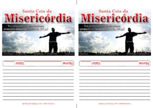 Envelope Santa Ceia da Misericórdia (2 numa folha A4)