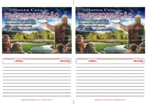 Envelope Santa Ceia da Transformação (2 numa folha A4)