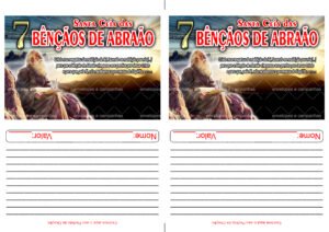 Envelope Santa Ceia das 7 Bênçãos de Abraão (2 numa folha A4)