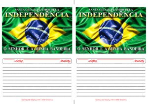 Envelope Santa Ceia do Clamor pela Independência 03 (2 numa folha A4)