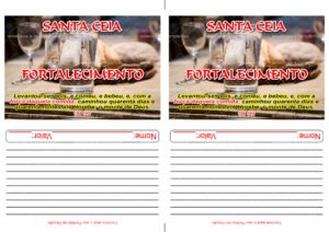 Envelope Santa Ceia do Fortalecimento 2 (2 numa folha A4)