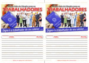 Envelope Santa Ceia para os Trabalhadores 01 (2 numa folha A4)