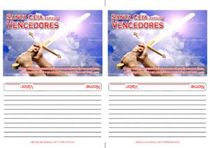 Envelope Santa Ceia para os Vencedores (2 numa folha A4)