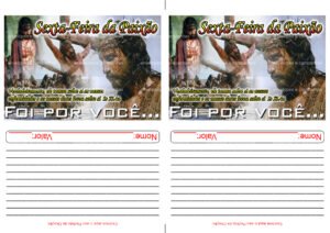 Envelope Sexta-Feira da Paixão - Foi por Você (2 numa folha A4)