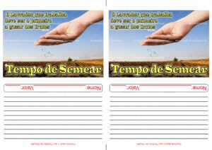 Envelope Tempo de semear 01 (2 numa folha A4)