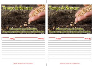 Envelope Tempo de semear 02 (2 numa folha A4)