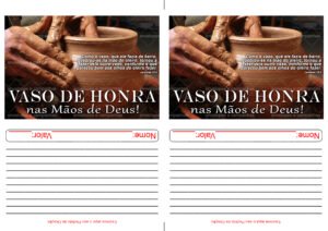 Envelope Vaso de Honra nas mãos de Deus (2 numa folha A4)