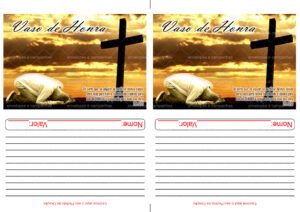 Envelope Vaso de honra 3 (2 numa folha A4)