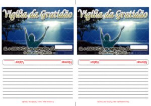 Envelope Vigília da Gratidão (2 numa folha A4)