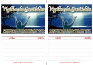 Envelope Vigília da Gratidão (2 numa folha A4)