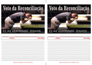 Envelope Voto da Reconciliação (2 numa folha A4)