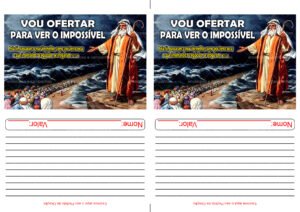 Envelope Vou Ofertar para ver o Impossível (2 numa folha A4)