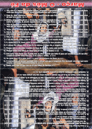 Cartão Março - o mês da Fé - Mulher do Fluxo de Sangue