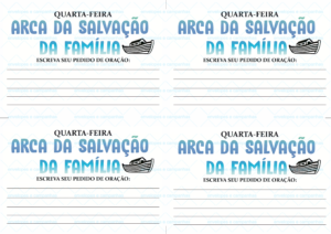 Pedido Arca da Salvação da Família - Noé 01