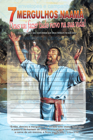 Pedido de Oração - 7 Mergulhos de Naamã - Gráfica