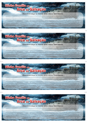 Pedido de Oração - Arca da Salvação 03 (4 numa folha A4)