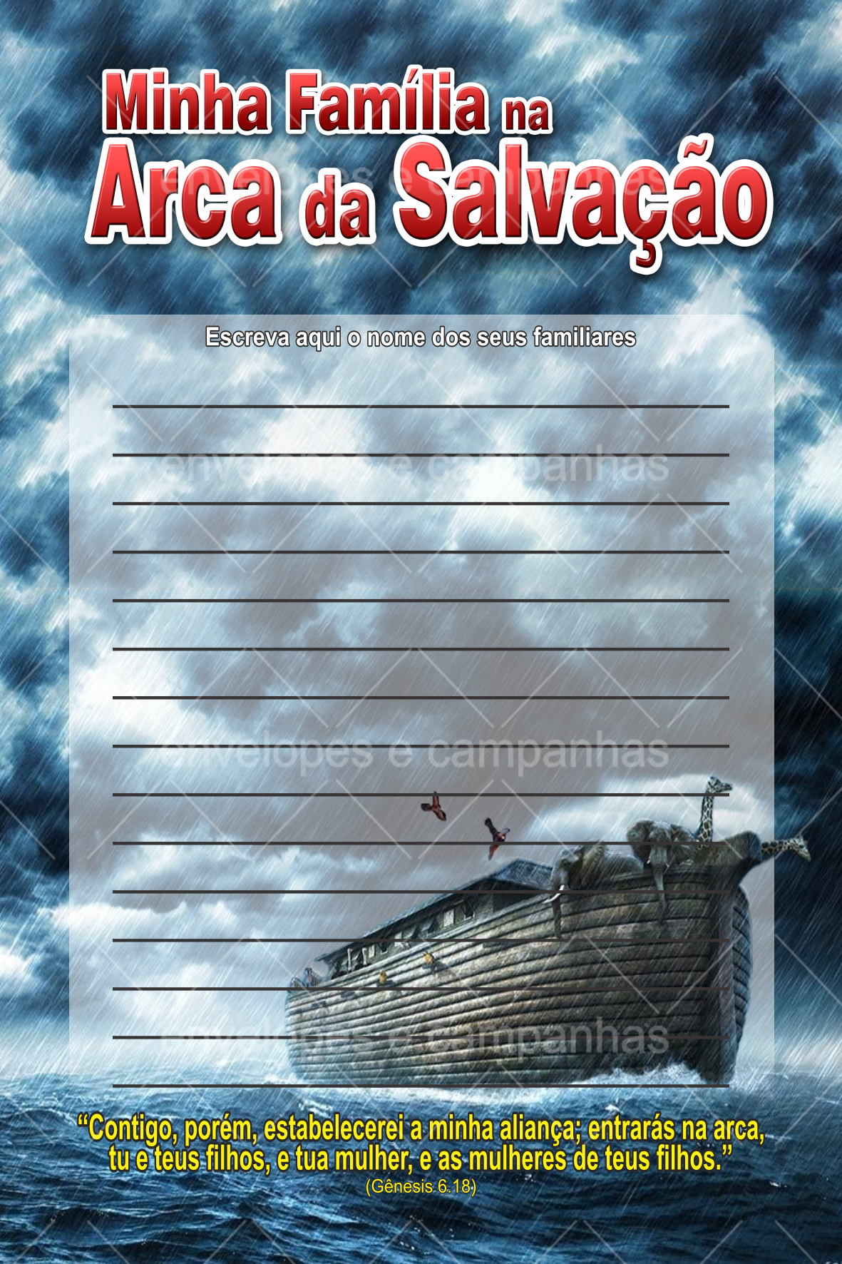 Pedido - Arca da Salvação - 04 - Gráfica