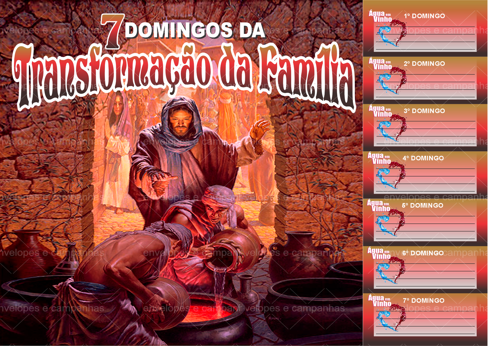 Cartela 7 Domingos da Transformação da Família