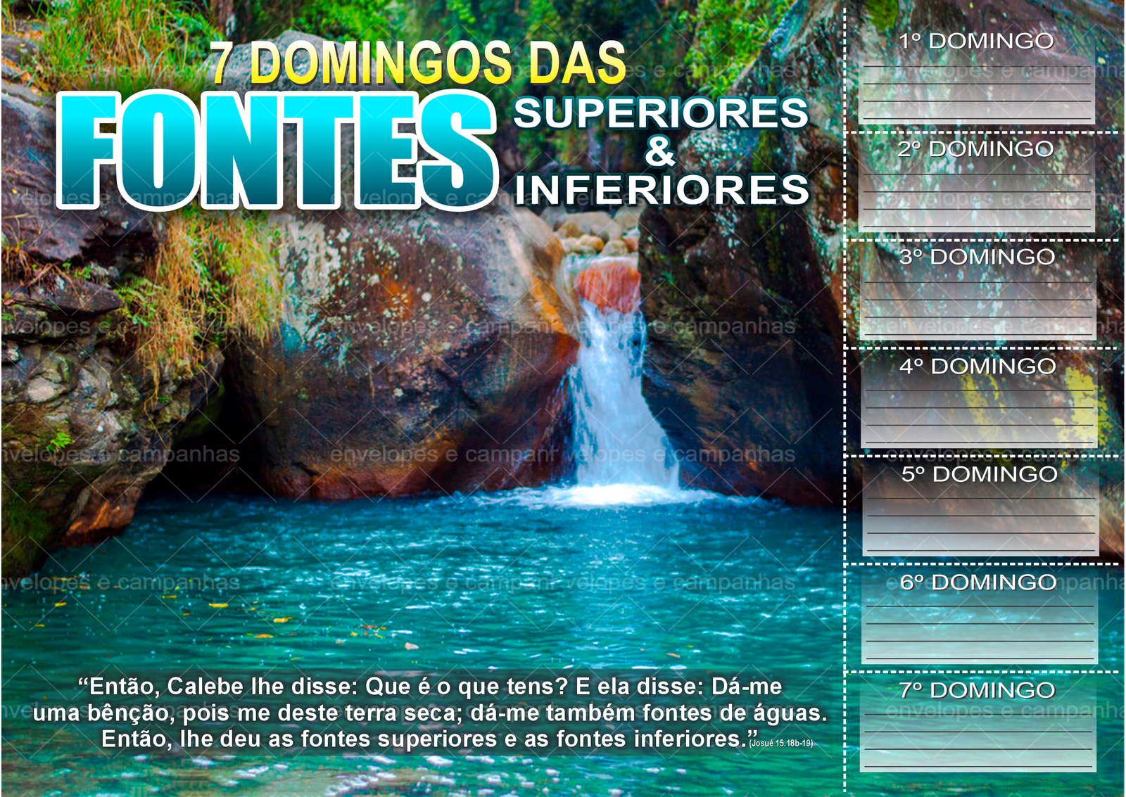 Cartela 7 Domingos das Fontes Superiores e Inferiores