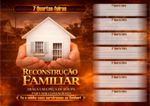 Cartela 7 Quartas-feiras da Reconstrução familiar