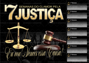 Cartela 7 Semanas do Clamor pela Justiça