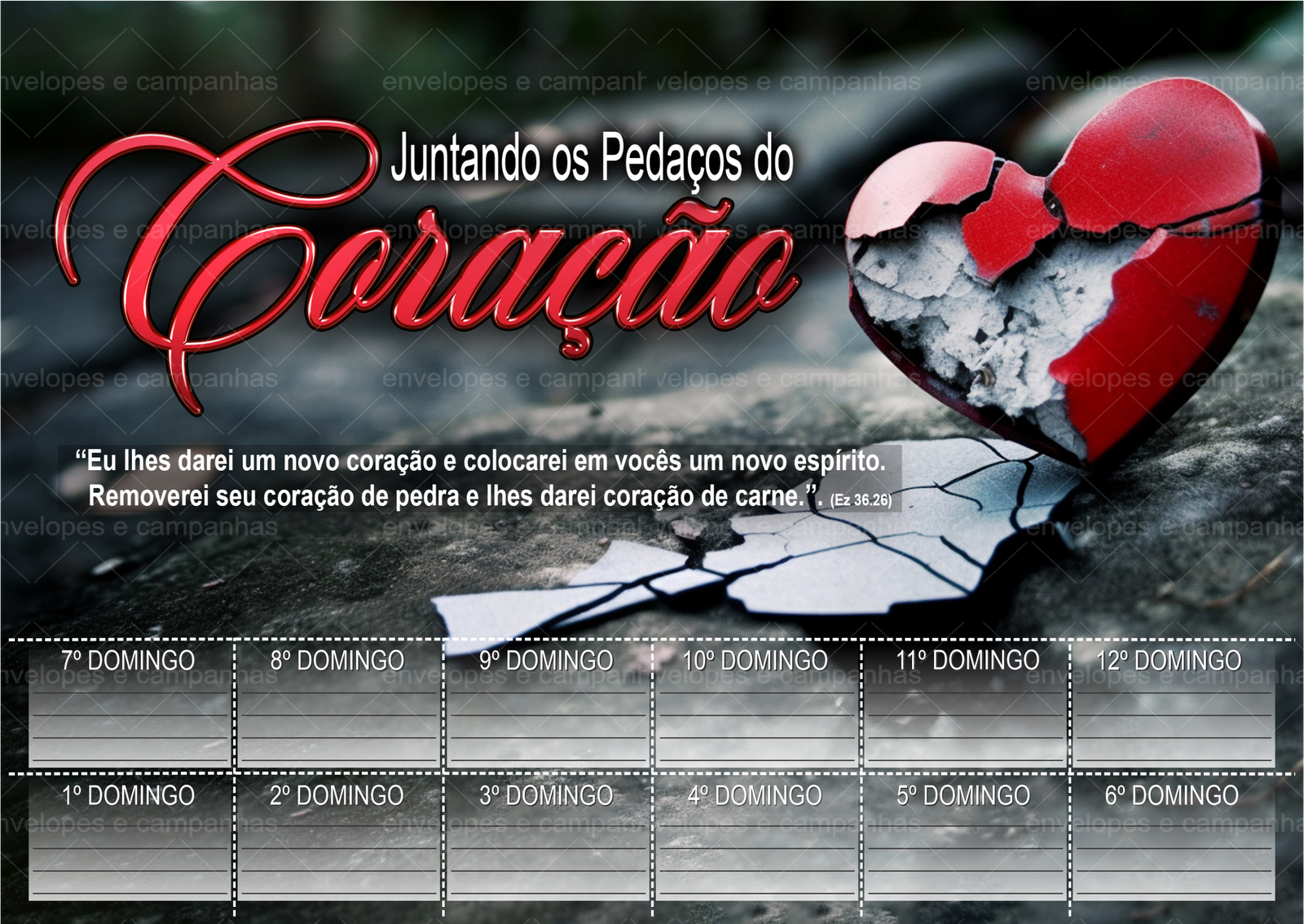 Cartela - Juntando os Pedaços do Coração