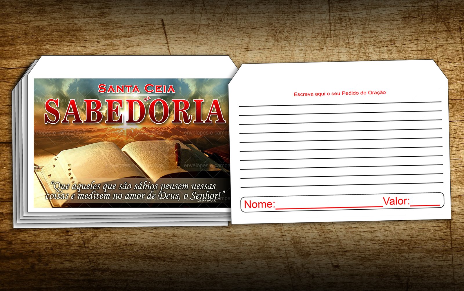 Envelope Santa Ceia da Sabedoria nº 1