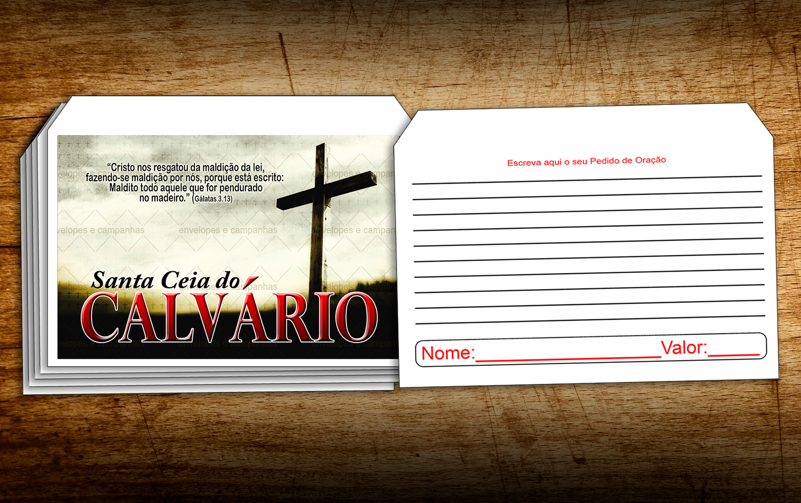 Envelope Santa Ceia do Calvário
